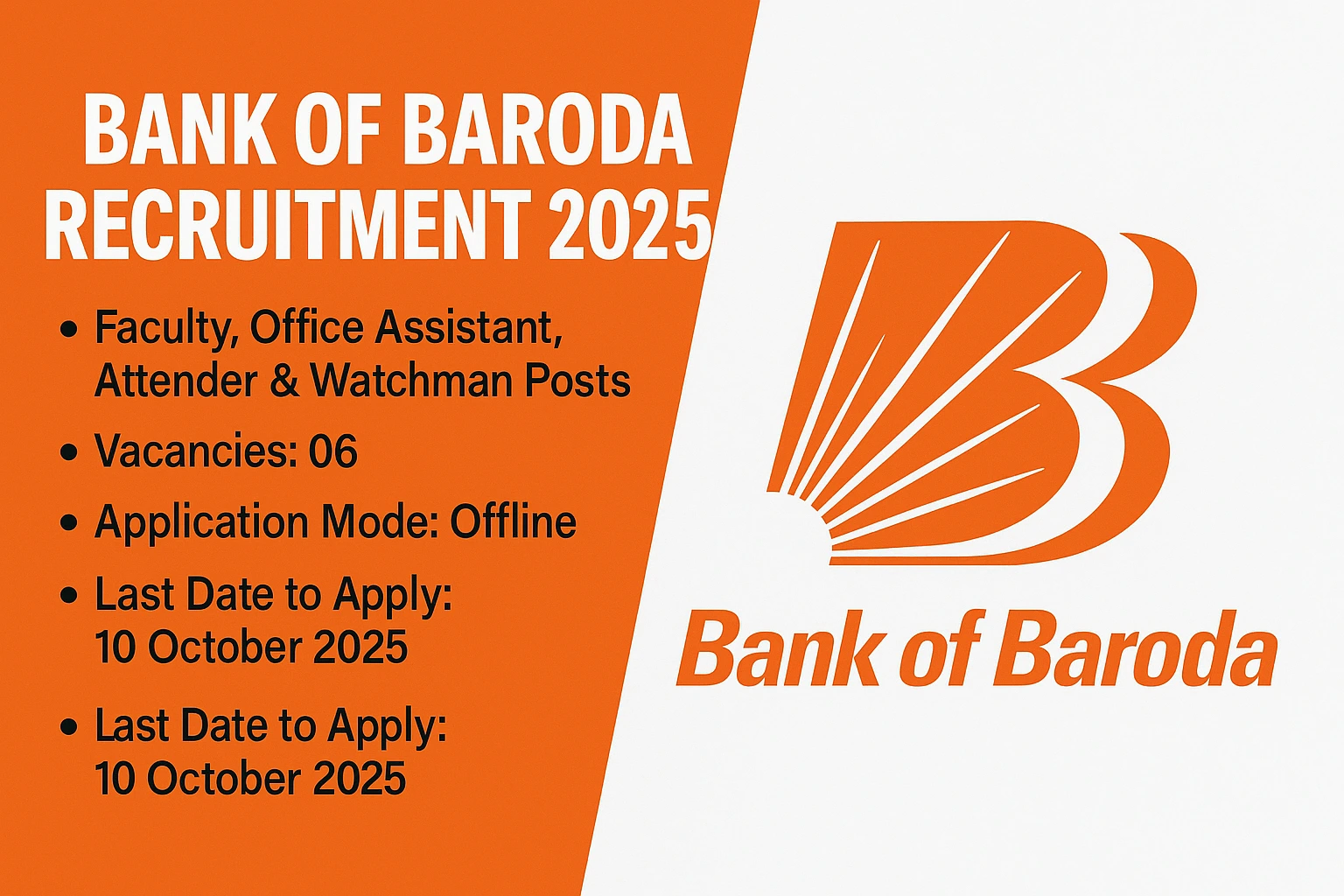Bank Of Baroda Recruitment 2025